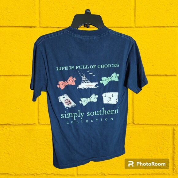 Simply Southern Preppy T-Shirt Collection Size S (R34) - Picture 2 of 2